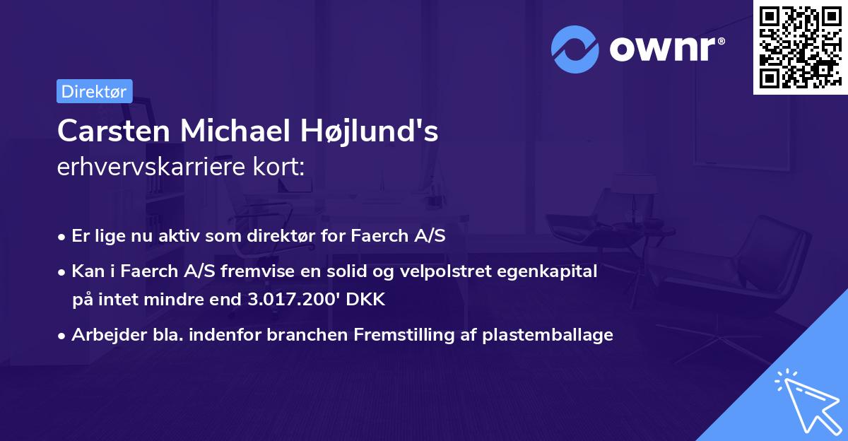 Carsten Michael Højlund's erhvervskarriere kort