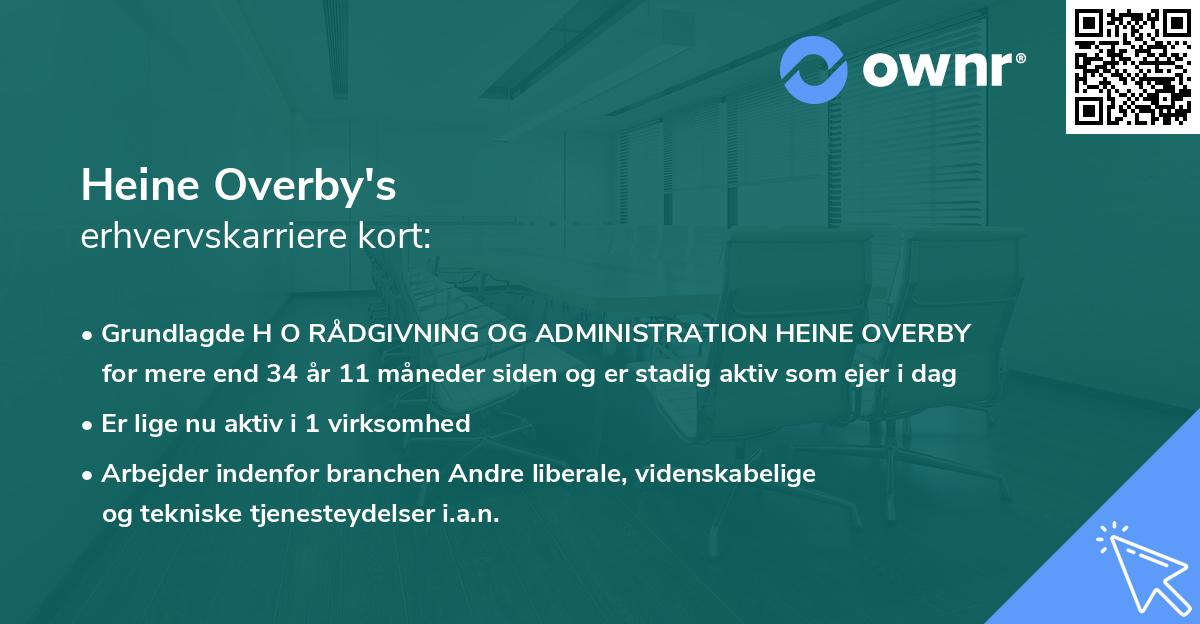 Heine Overby's erhvervskarriere kort