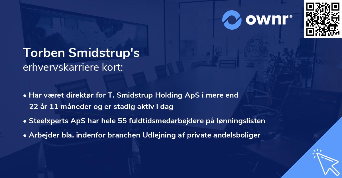 Torben Smidstrup's erhvervskarriere kort