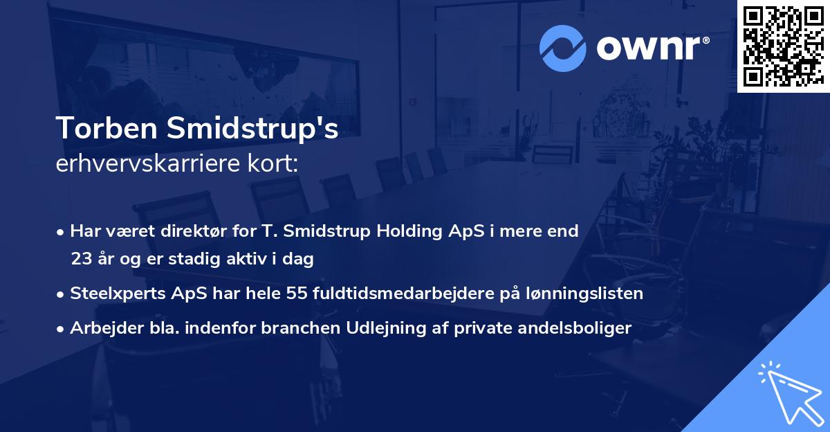 Torben Smidstrup's erhvervskarriere kort