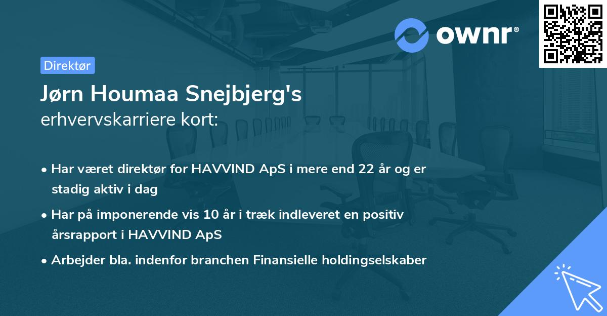 Jørn Houmaa Snejbjerg's erhvervskarriere kort