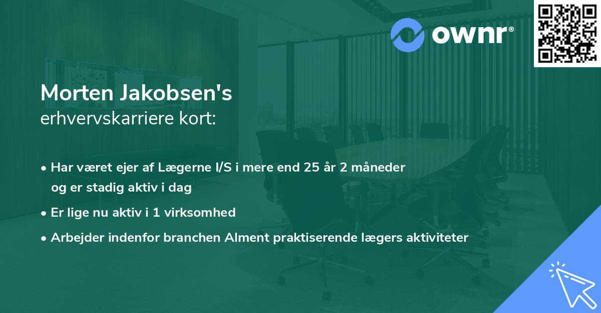 Morten Jakobsen's erhvervskarriere kort