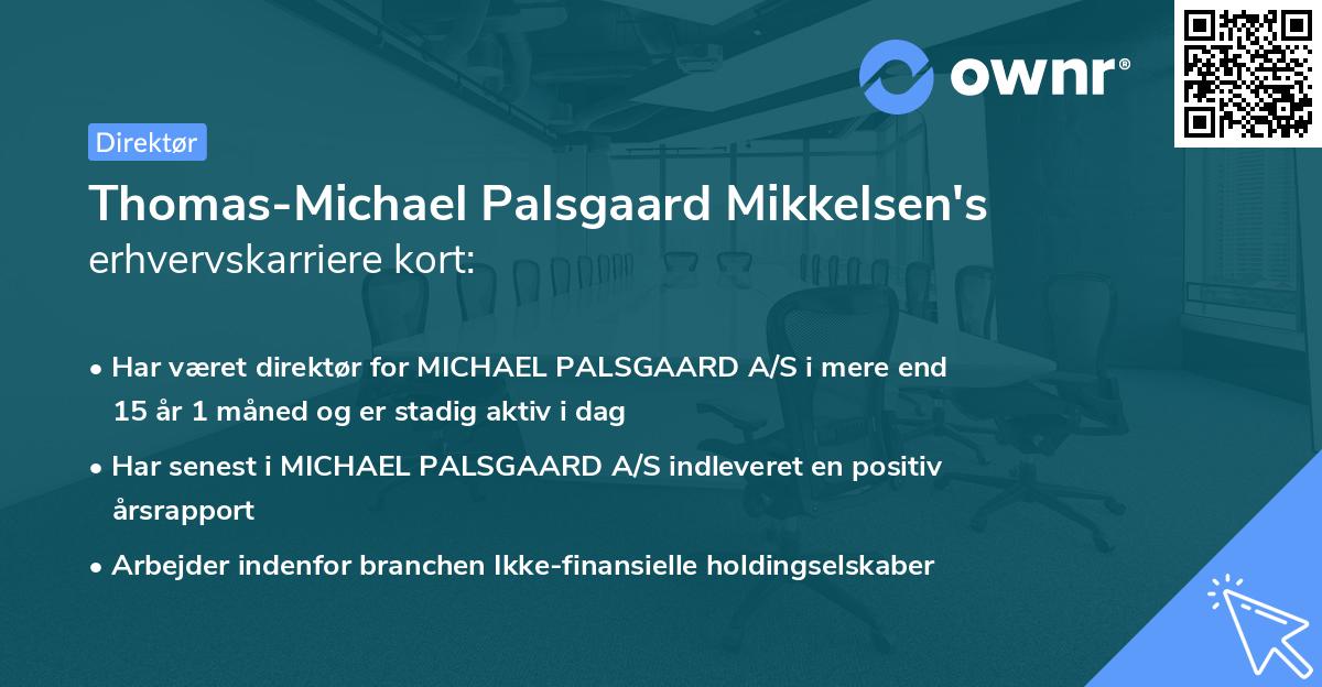 Thomas-Michael Palsgaard Mikkelsen's erhvervskarriere kort