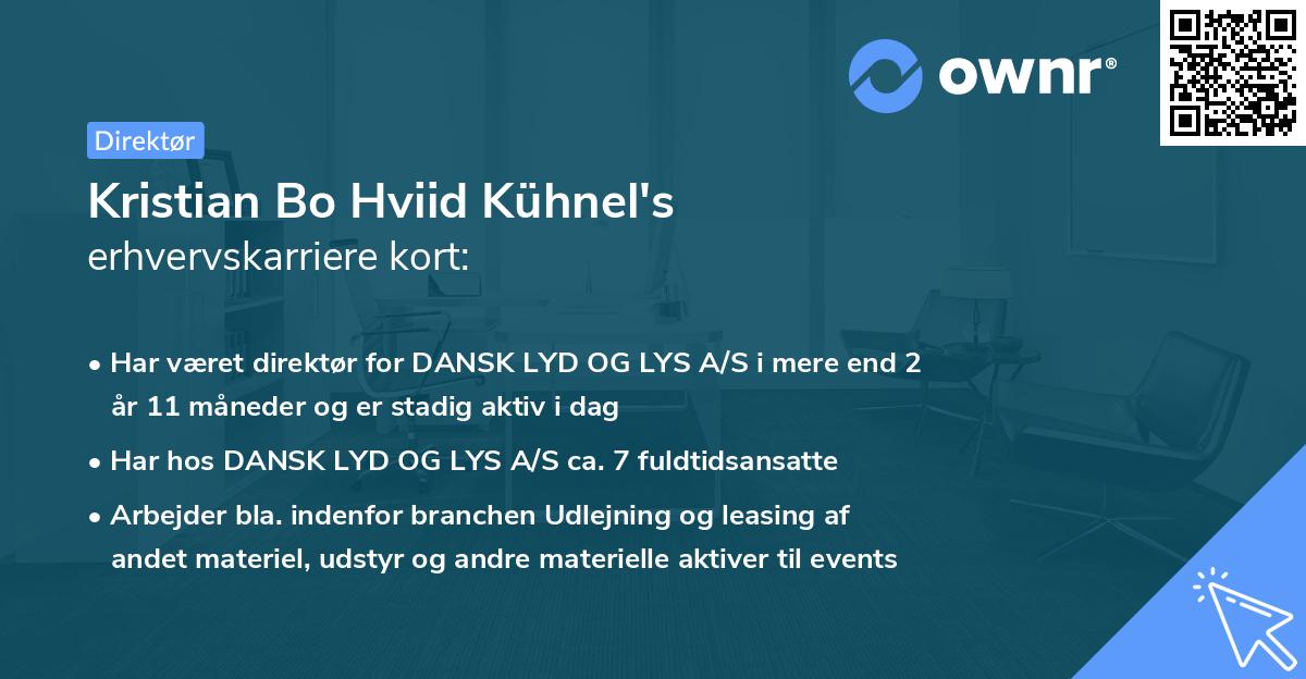 Kristian Bo Hviid Kühnel's erhvervskarriere kort