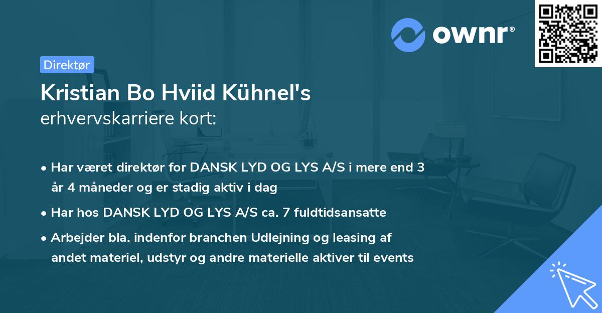 Kristian Bo Hviid Kühnel's erhvervskarriere kort