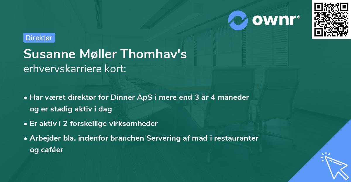 Susanne Møller Thomhav's erhvervskarriere kort
