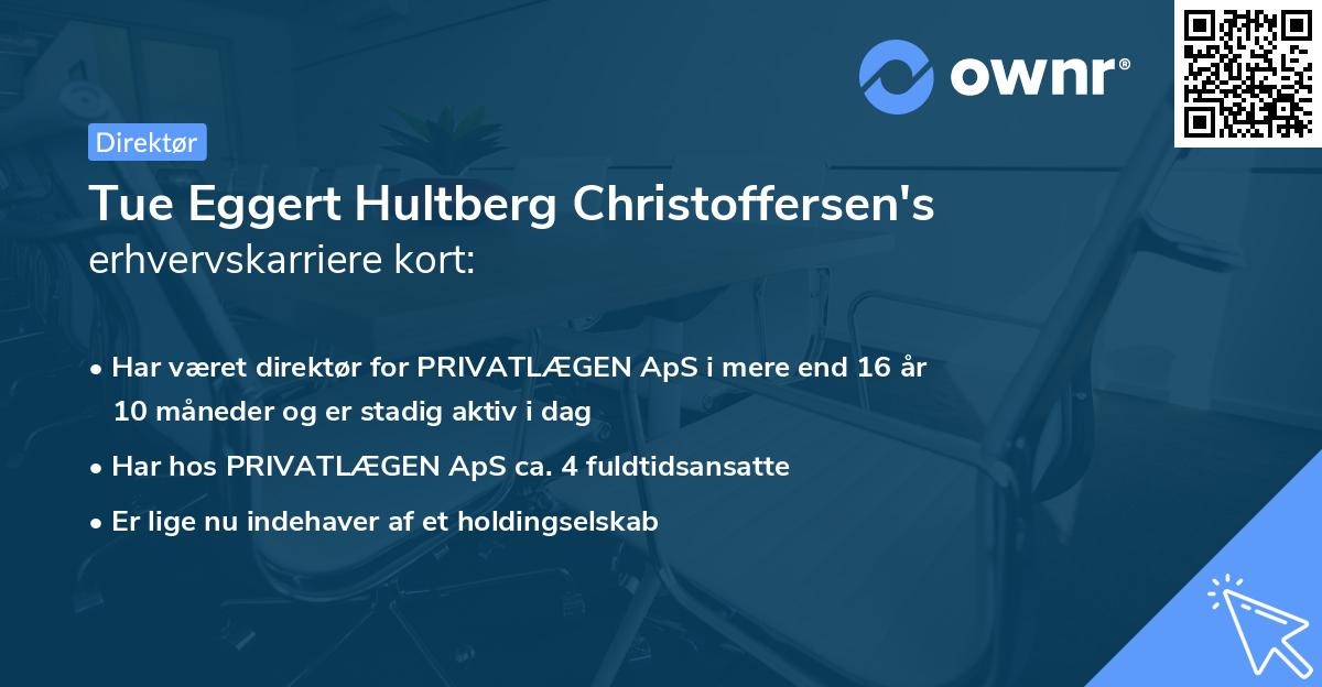 Tue Eggert Hultberg Christoffersen's erhvervskarriere kort