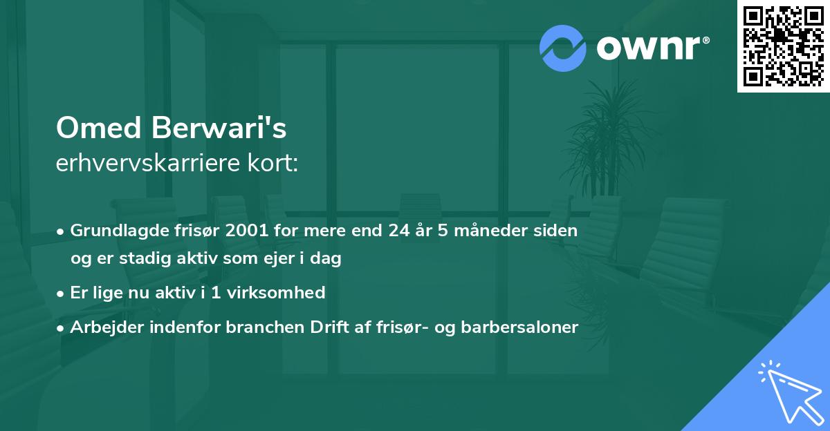 Omed Berwari's erhvervskarriere kort