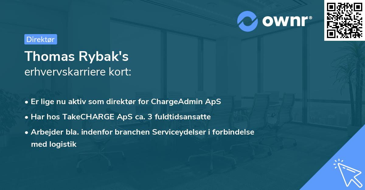 Thomas Rybak's erhvervskarriere kort