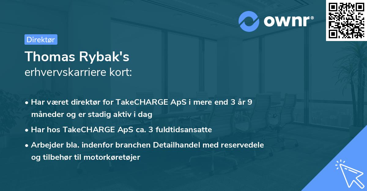 Thomas Rybak's erhvervskarriere kort