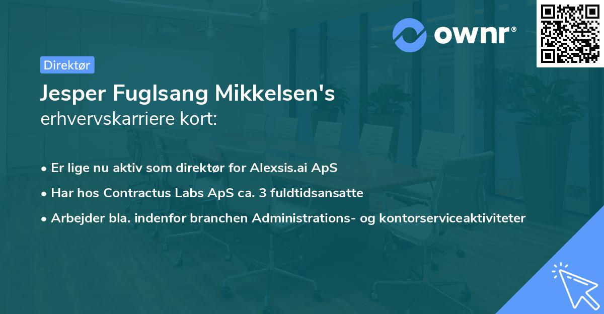 Jesper Fuglsang Mikkelsen's erhvervskarriere kort