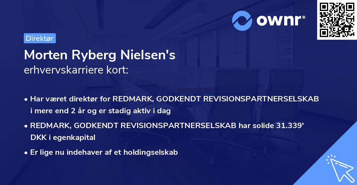 Morten Ryberg Nielsen's erhvervskarriere kort