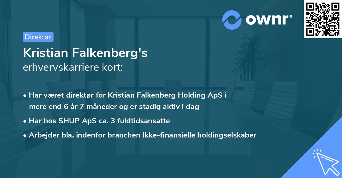 Kristian Falkenberg's erhvervskarriere kort