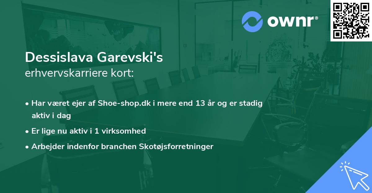 Dessislava Garevski's erhvervskarriere kort