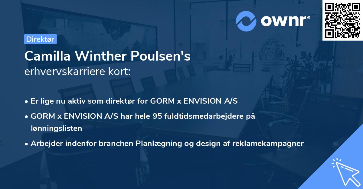 Camilla Winther Poulsen's erhvervskarriere kort