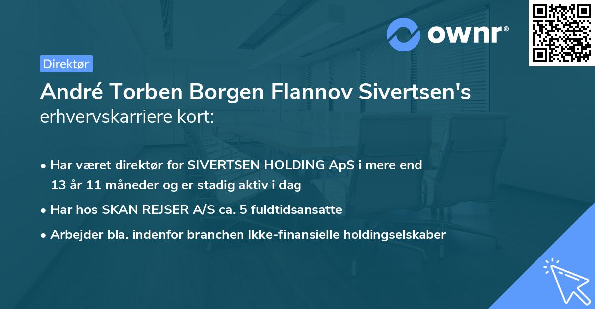 André Torben Borgen Flannov Sivertsen's erhvervskarriere kort