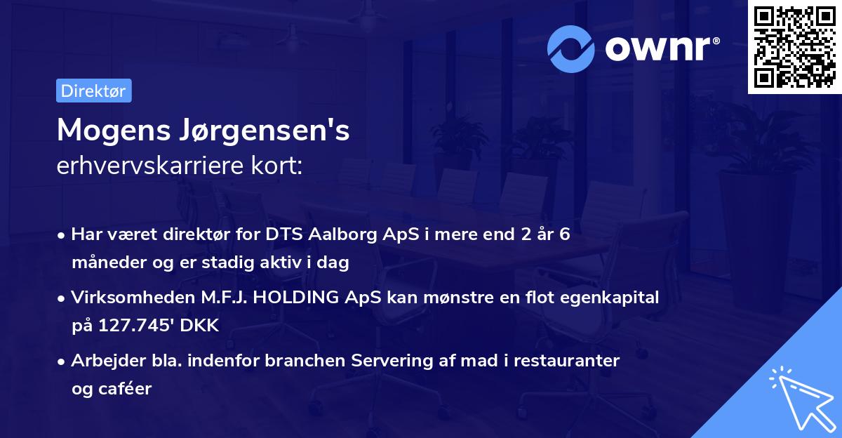 Mogens Jørgensen's erhvervskarriere kort