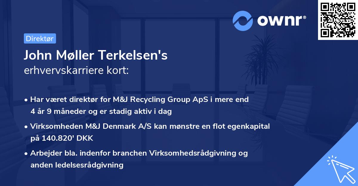 John Møller Terkelsen's erhvervskarriere kort