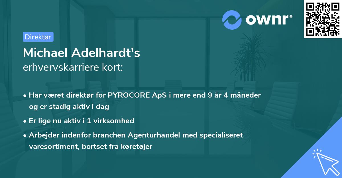 Michael Adelhardt's erhvervskarriere kort