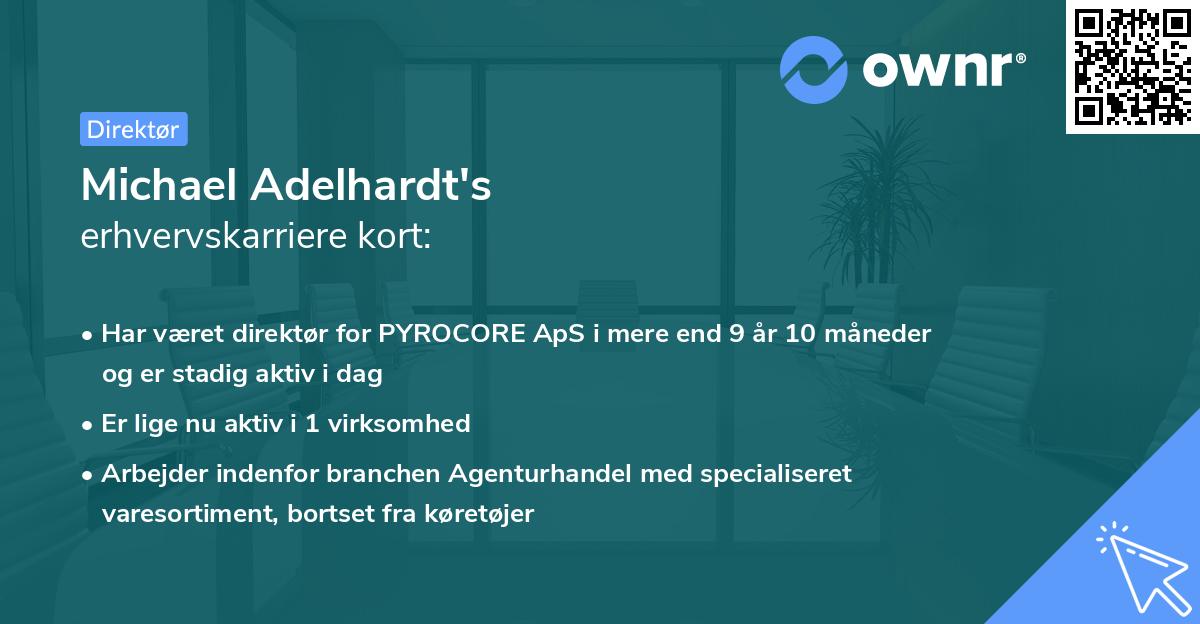 Michael Adelhardt's erhvervskarriere kort