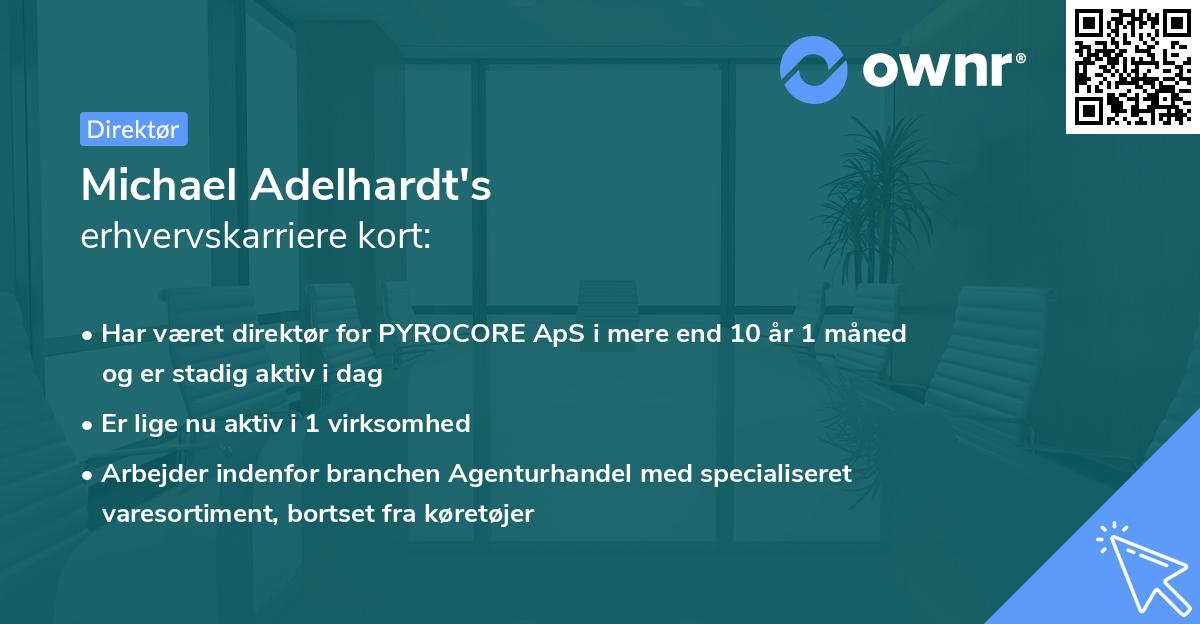 Michael Adelhardt's erhvervskarriere kort