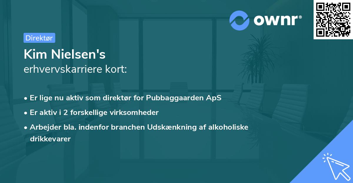 Kim Nielsen's erhvervskarriere kort