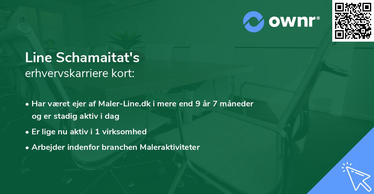 Line Schamaitat's erhvervskarriere kort