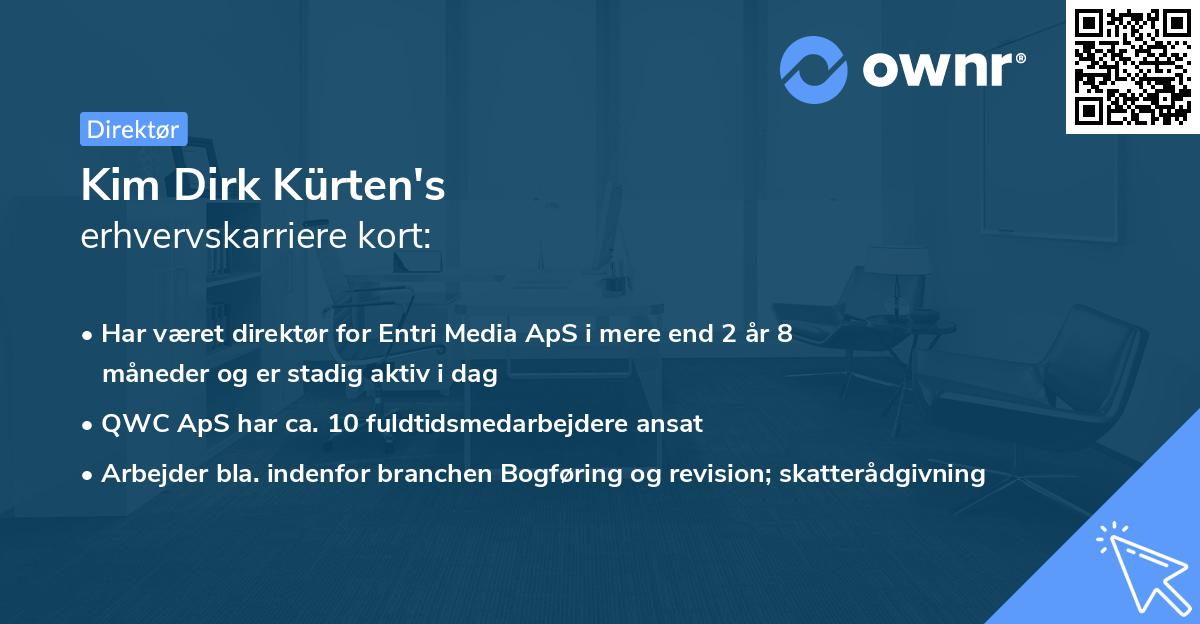 Kim Dirk Kürten's erhvervskarriere kort