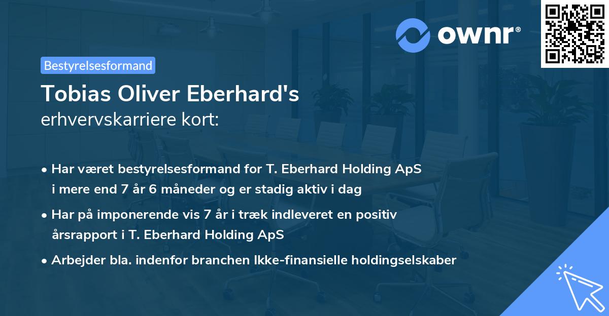 Tobias Oliver Eberhard's erhvervskarriere kort