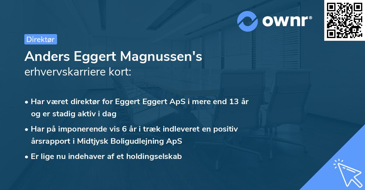 Anders Eggert Magnussen's erhvervskarriere kort