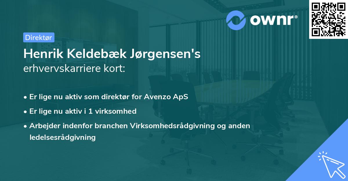 Henrik Keldebæk Jørgensen's erhvervskarriere kort