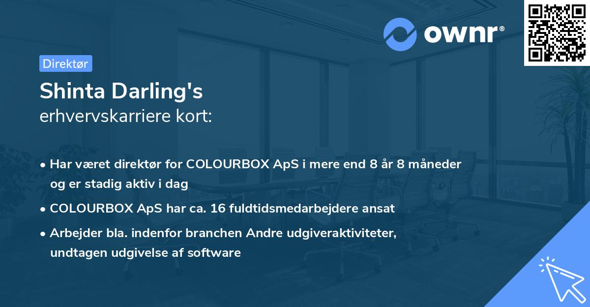 Shinta Darling's erhvervskarriere kort