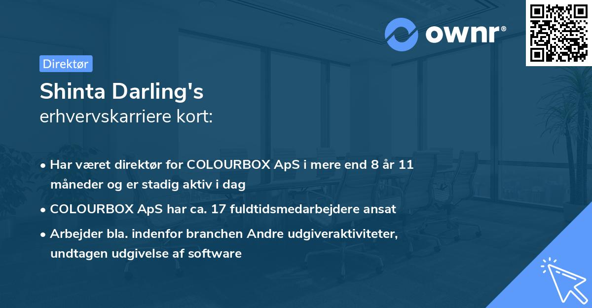 Shinta Darling's erhvervskarriere kort
