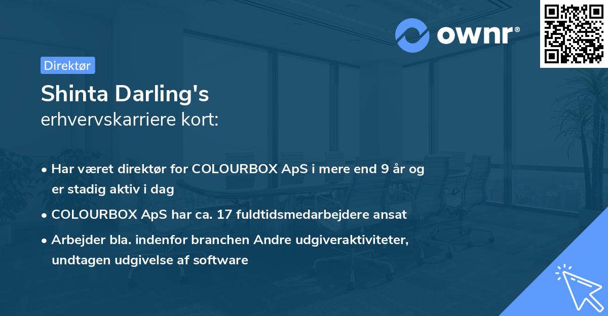 Shinta Darling's erhvervskarriere kort