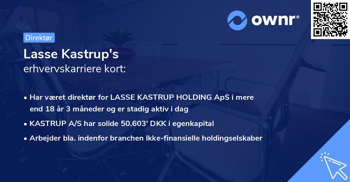 Lasse Kastrup's erhvervskarriere kort