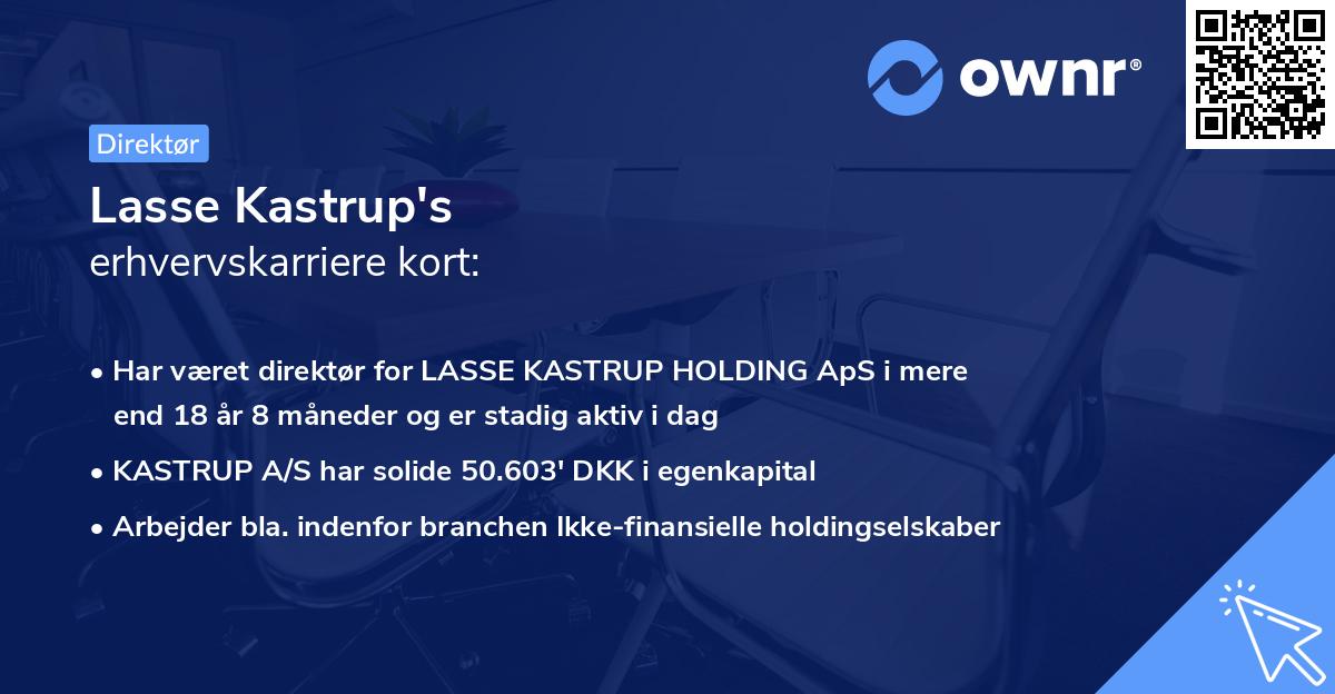Lasse Kastrup's erhvervskarriere kort
