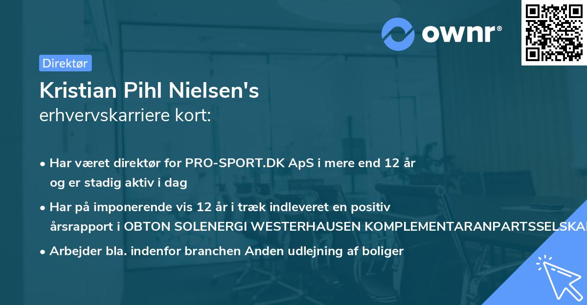 Kristian Pihl Nielsen's erhvervskarriere kort