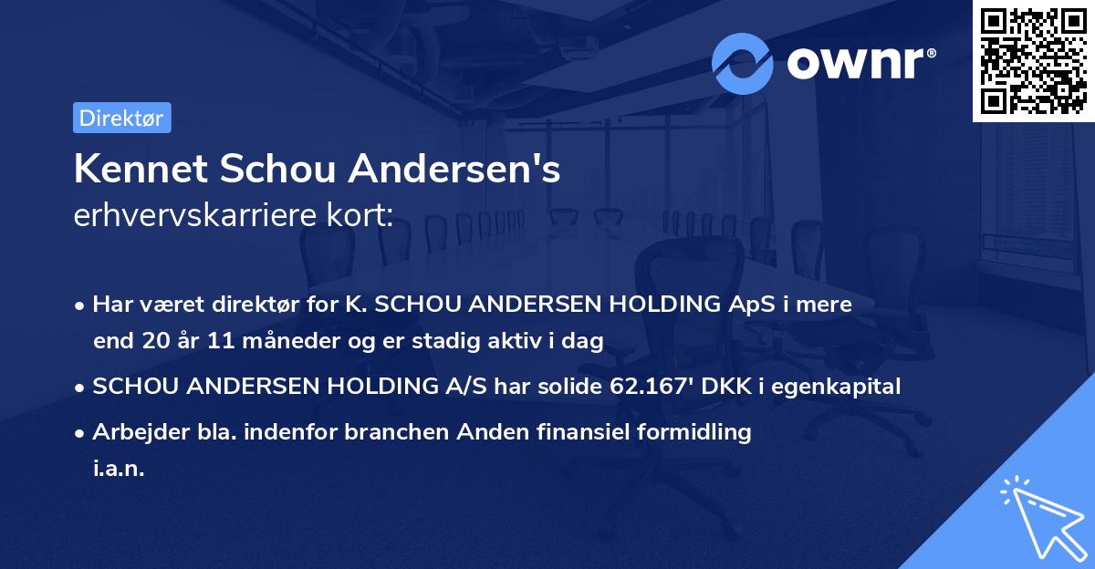 Kennet Schou Andersen's erhvervskarriere kort