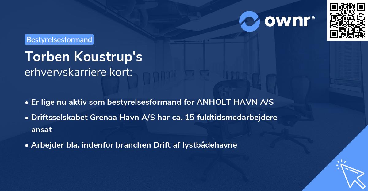 Torben Koustrup's erhvervskarriere kort