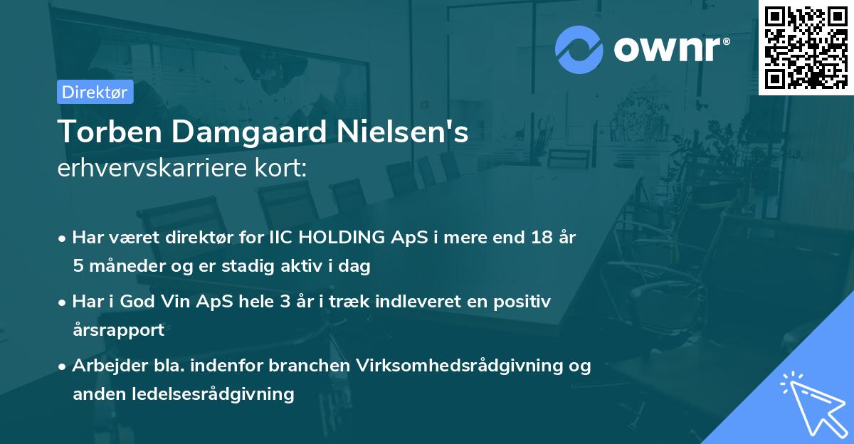 Torben Damgaard Nielsen's erhvervskarriere kort