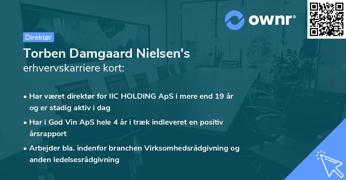 Torben Damgaard Nielsen's erhvervskarriere kort