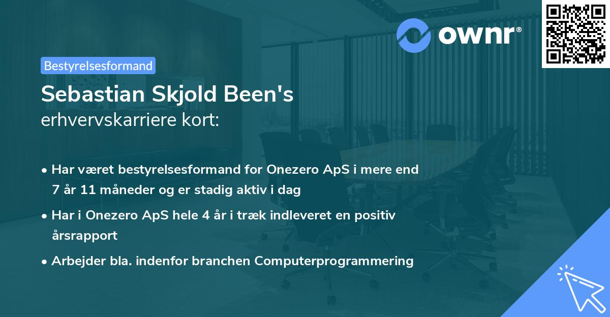 Sebastian Skjold Been's erhvervskarriere kort
