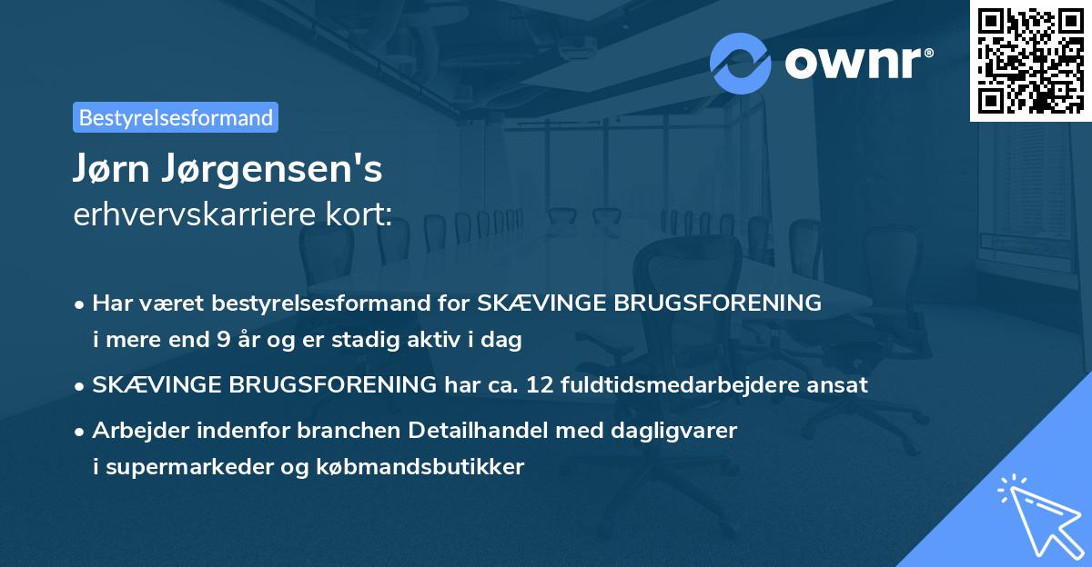 Jørn Jørgensen's erhvervskarriere kort