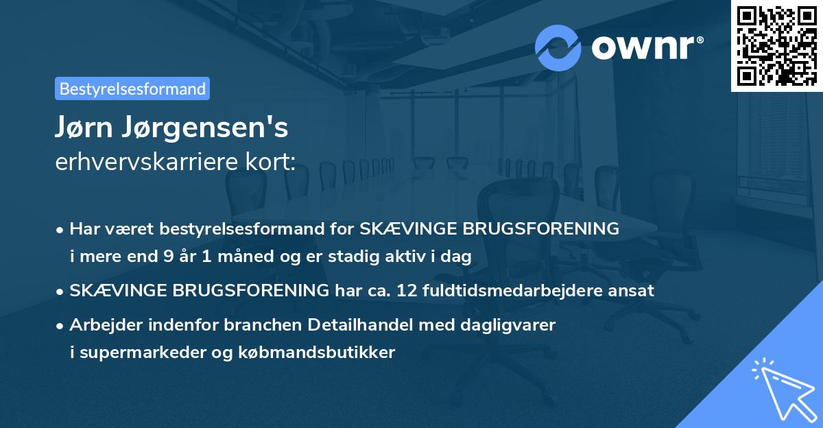 Jørn Jørgensen's erhvervskarriere kort