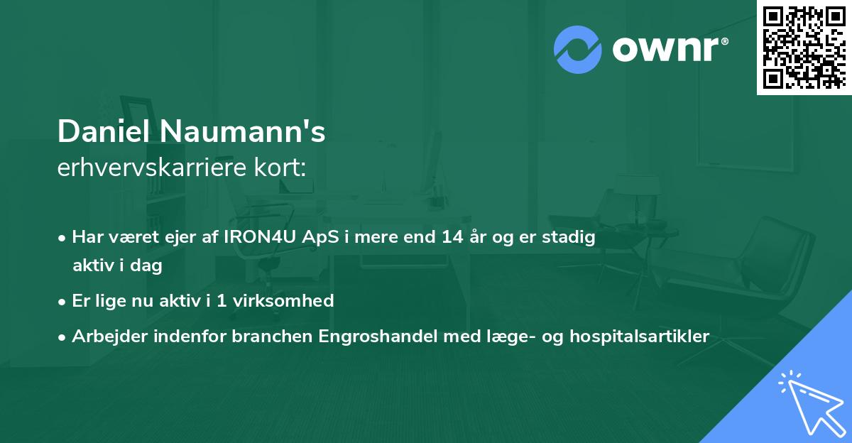 Daniel Naumann's erhvervskarriere kort