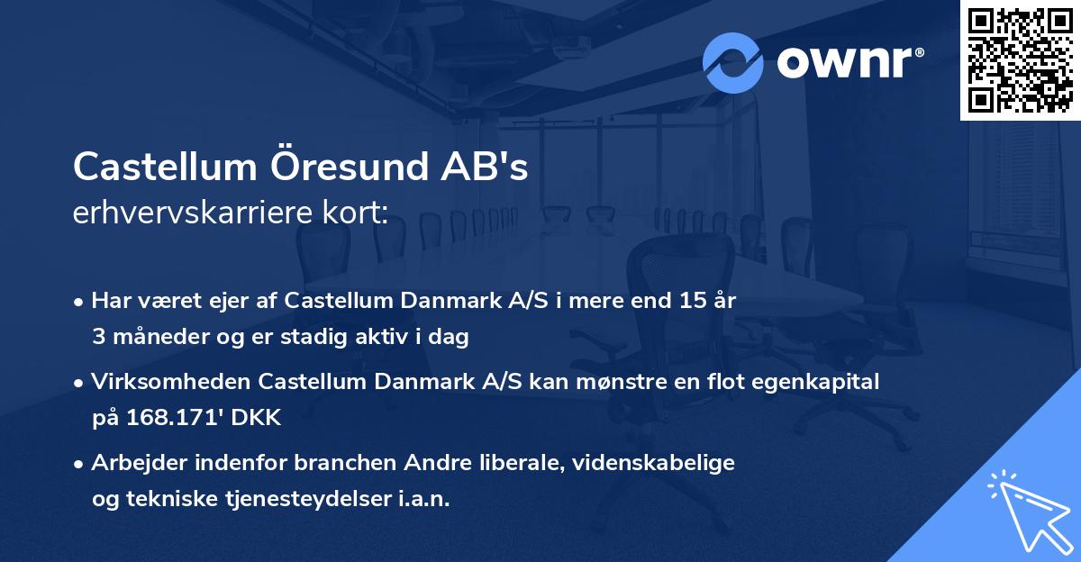 Castellum Öresund AB's erhvervskarriere kort