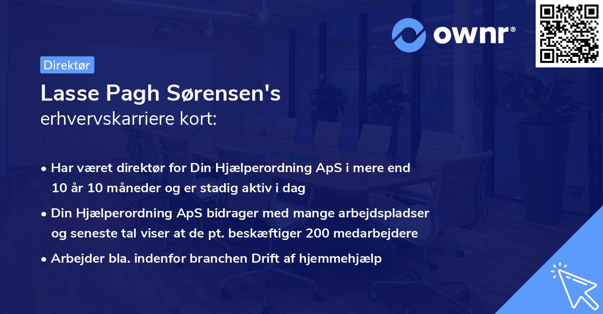 Lasse Pagh Sørensen's erhvervskarriere kort