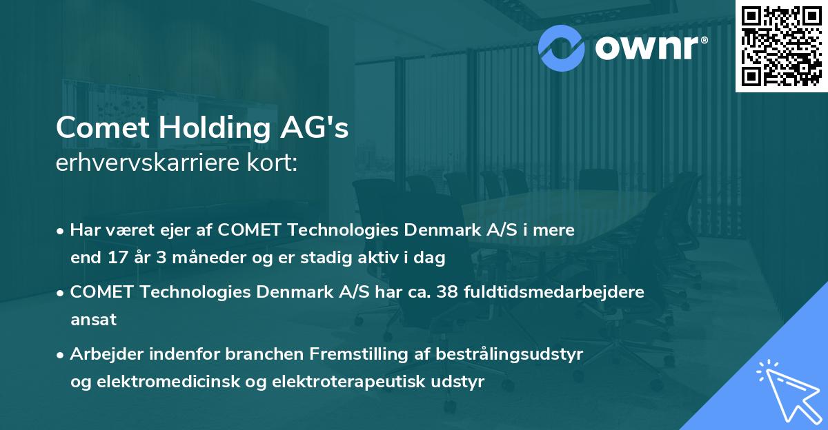 Comet Holding AG's erhvervskarriere kort