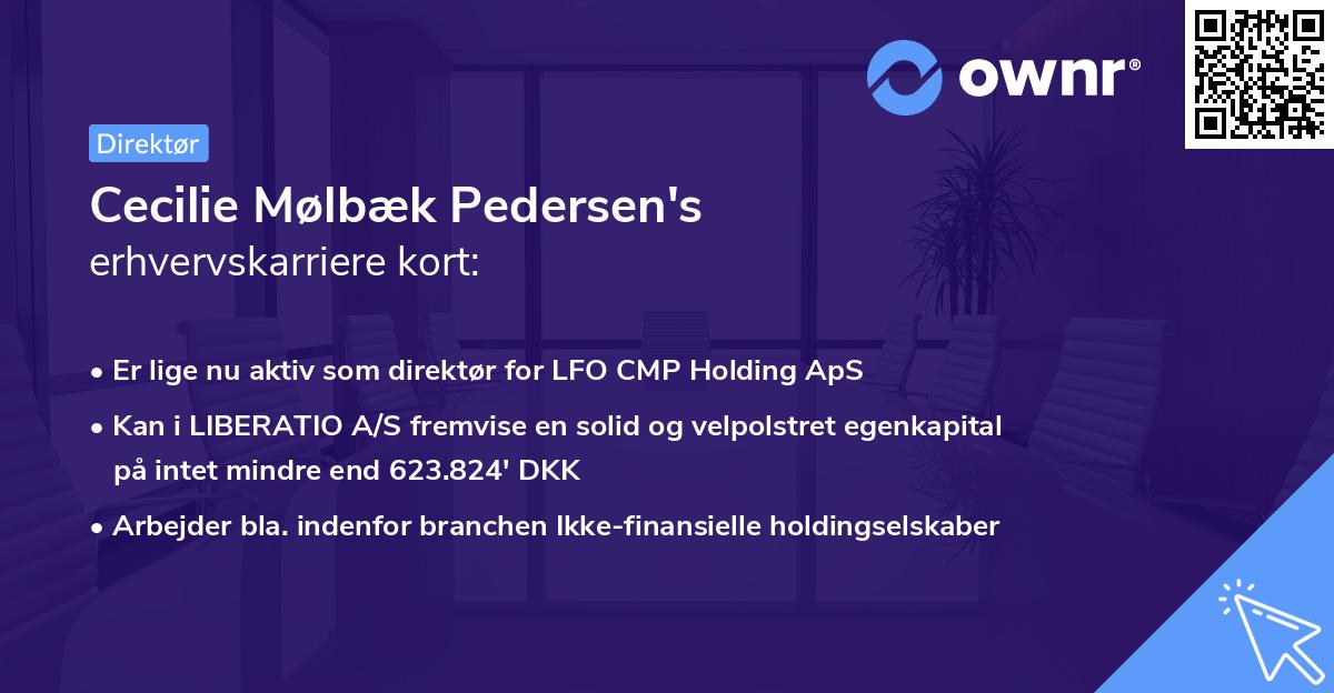 Cecilie Mølbæk Pedersen's erhvervskarriere kort