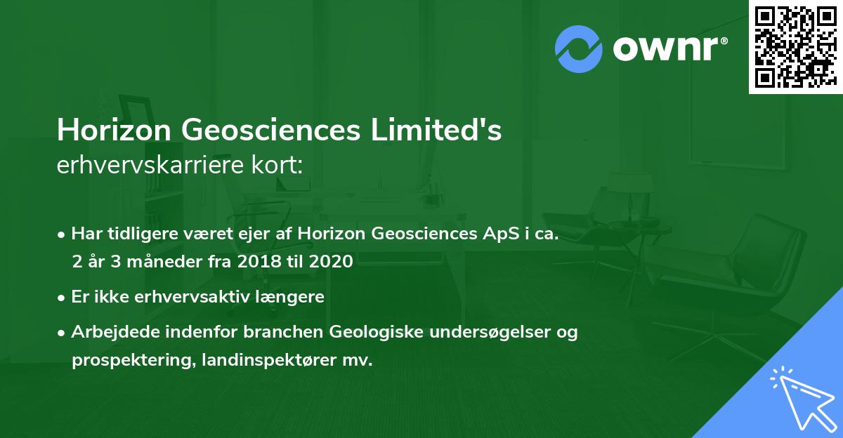 Horizon Geosciences Limited's erhvervskarriere kort